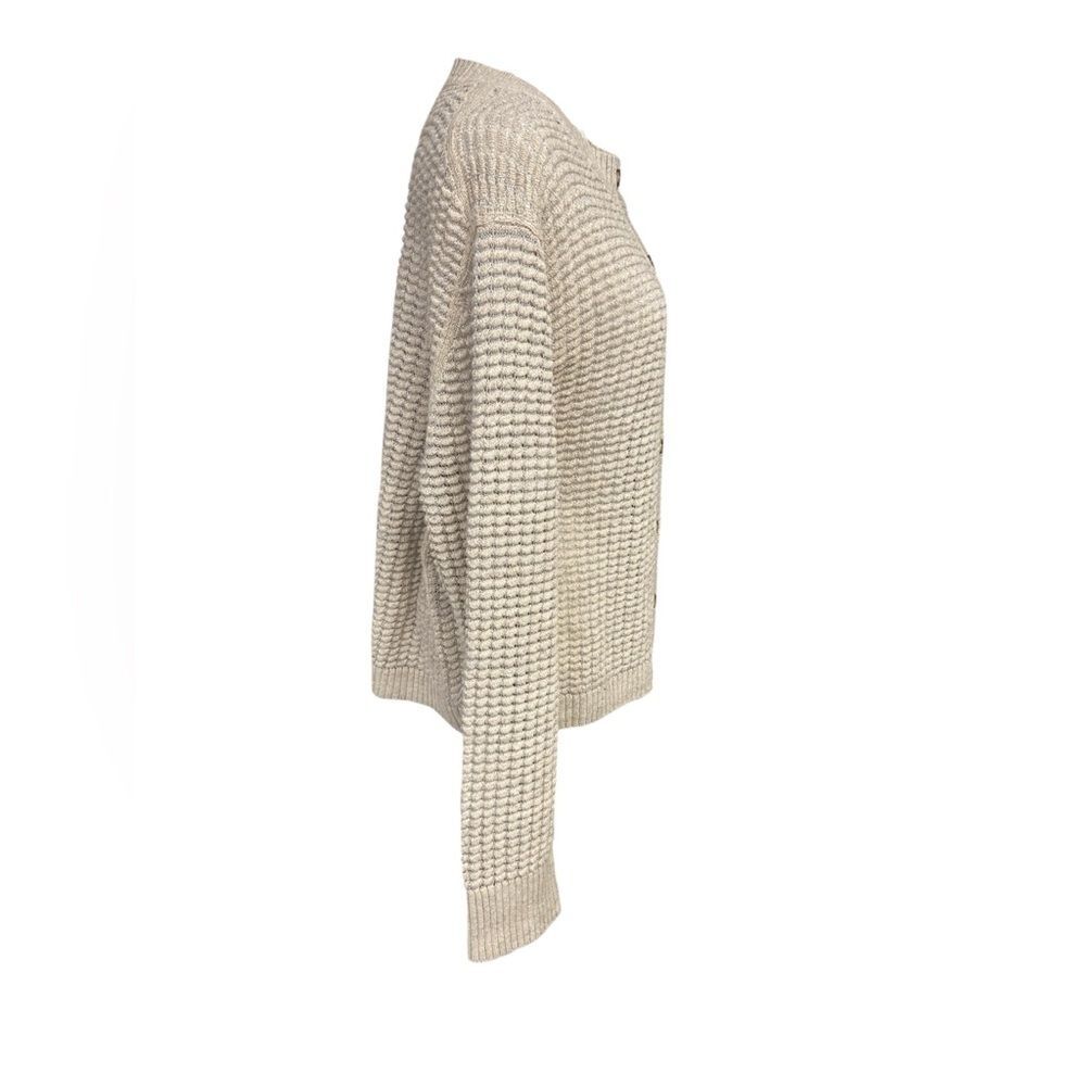 Lafayette 148 New York Textured Stitch Crewneck Linen Silk Blend Cardigan XL - Picture 5 of 12
